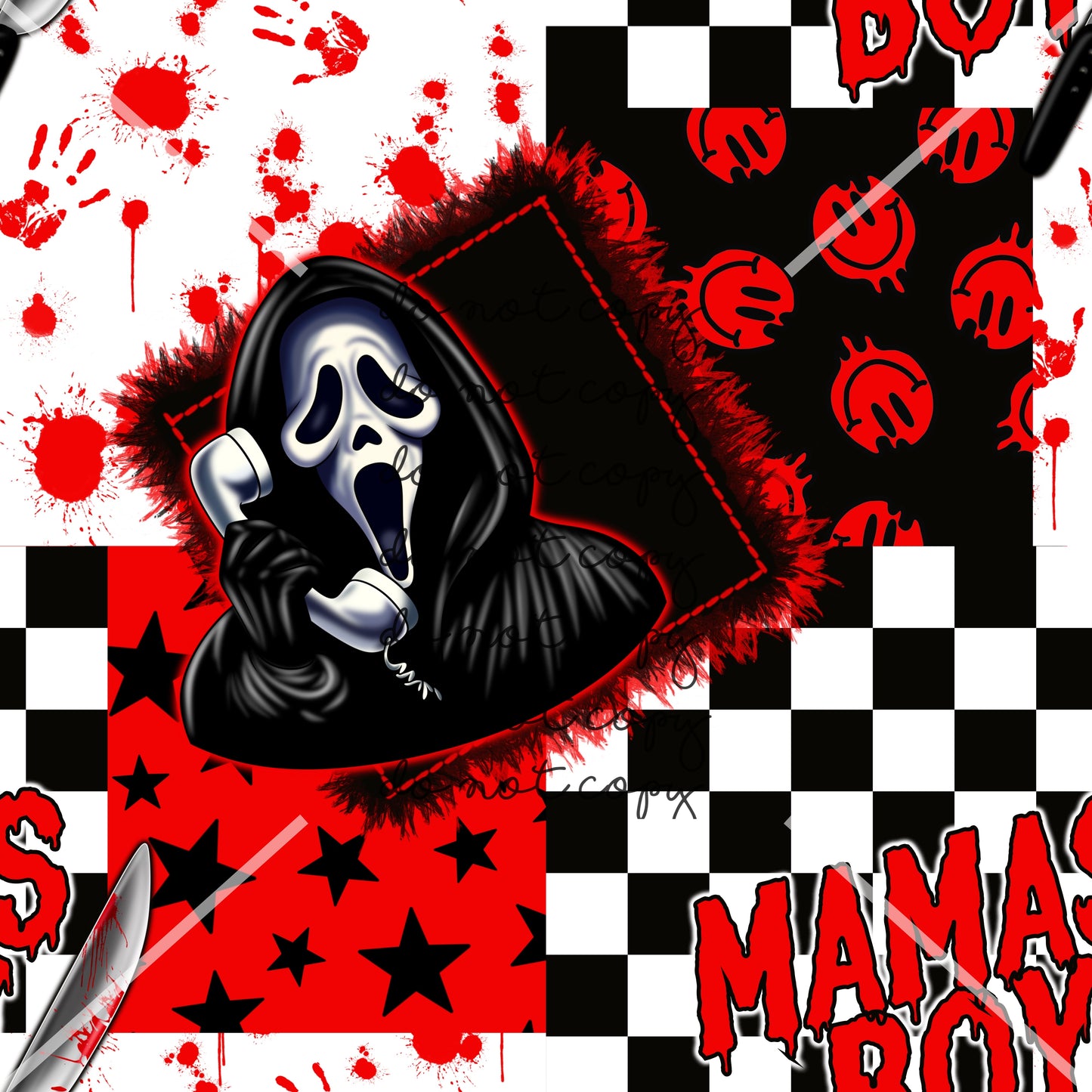 Ghostface Scream Halloween Handmade