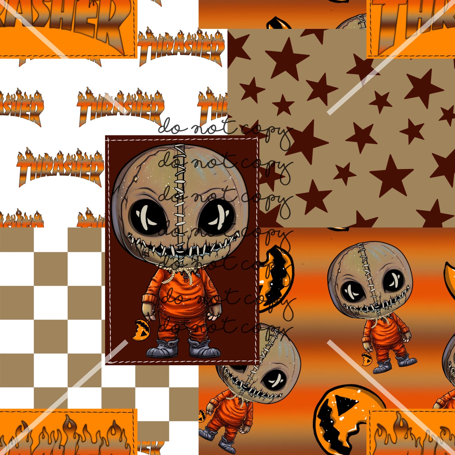 Sam Trick or Treat Halloween Handmade