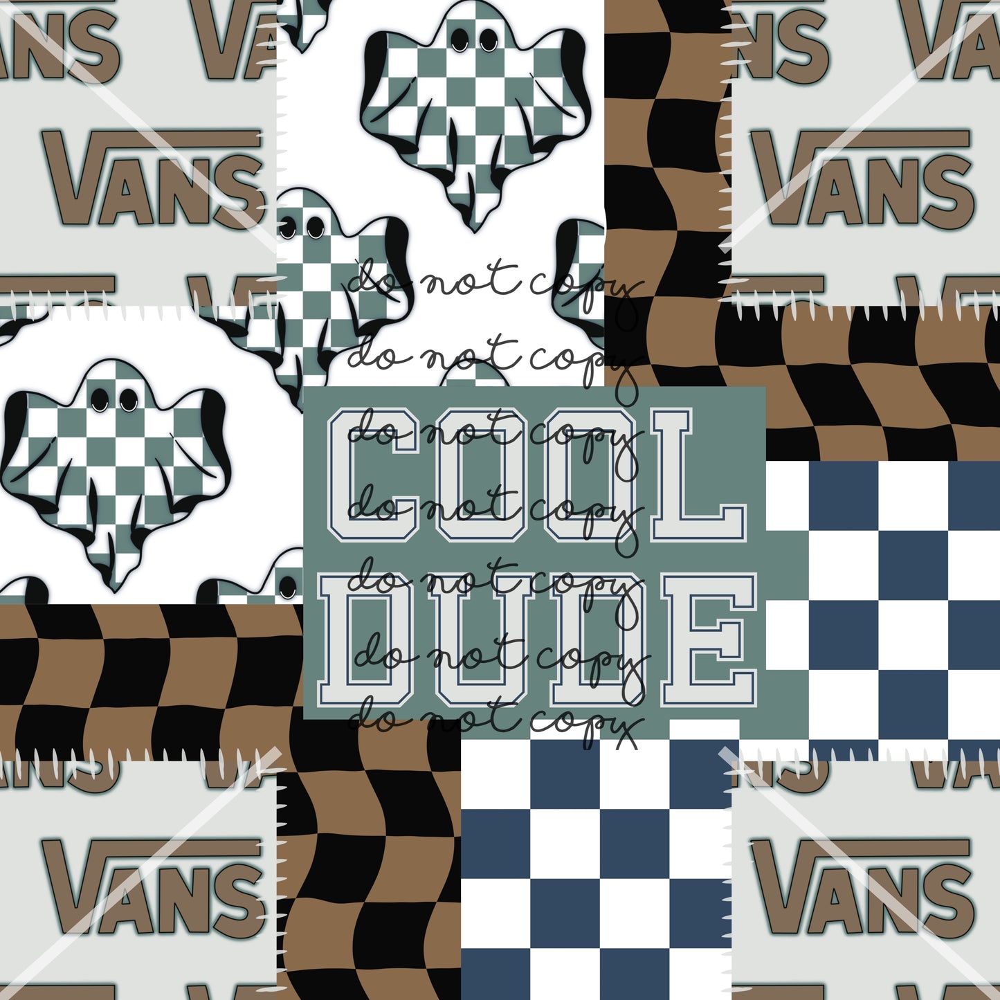 Vans Cool Dude Halloween Handmade