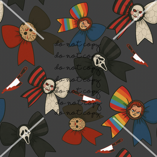 Halloween Horror Bows Handmade