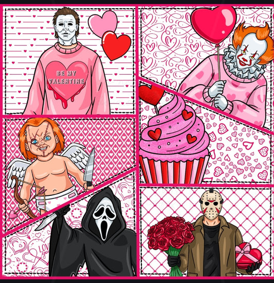 Horror Guys Valentines Handmade