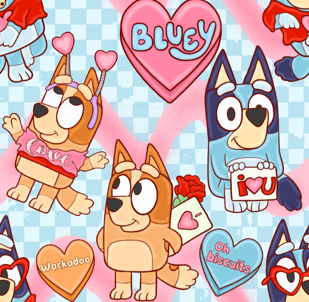 Bluey Valentines Handmade