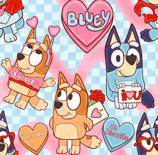 Bluey Valentines Handmade
