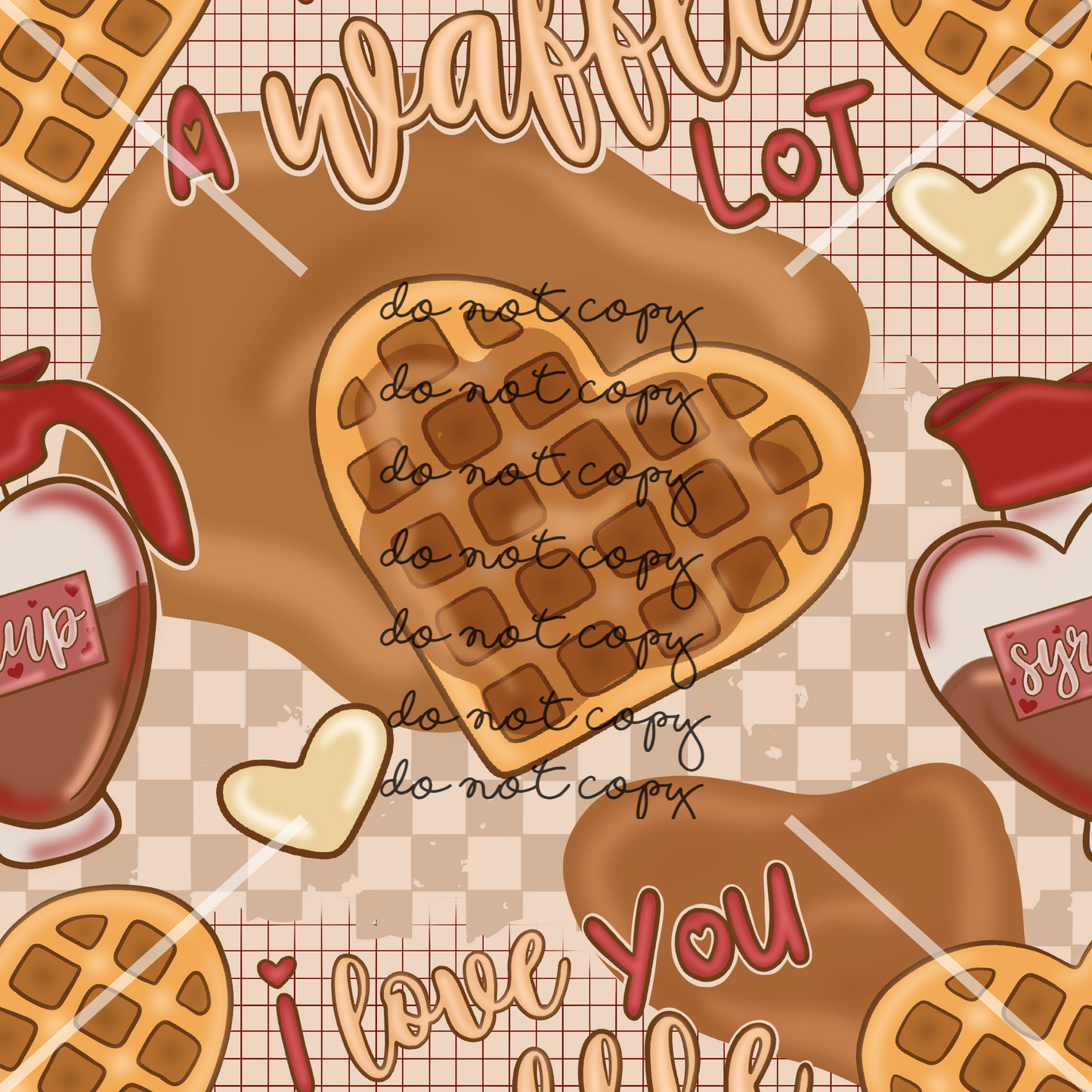 Waffle Valentines Handmade