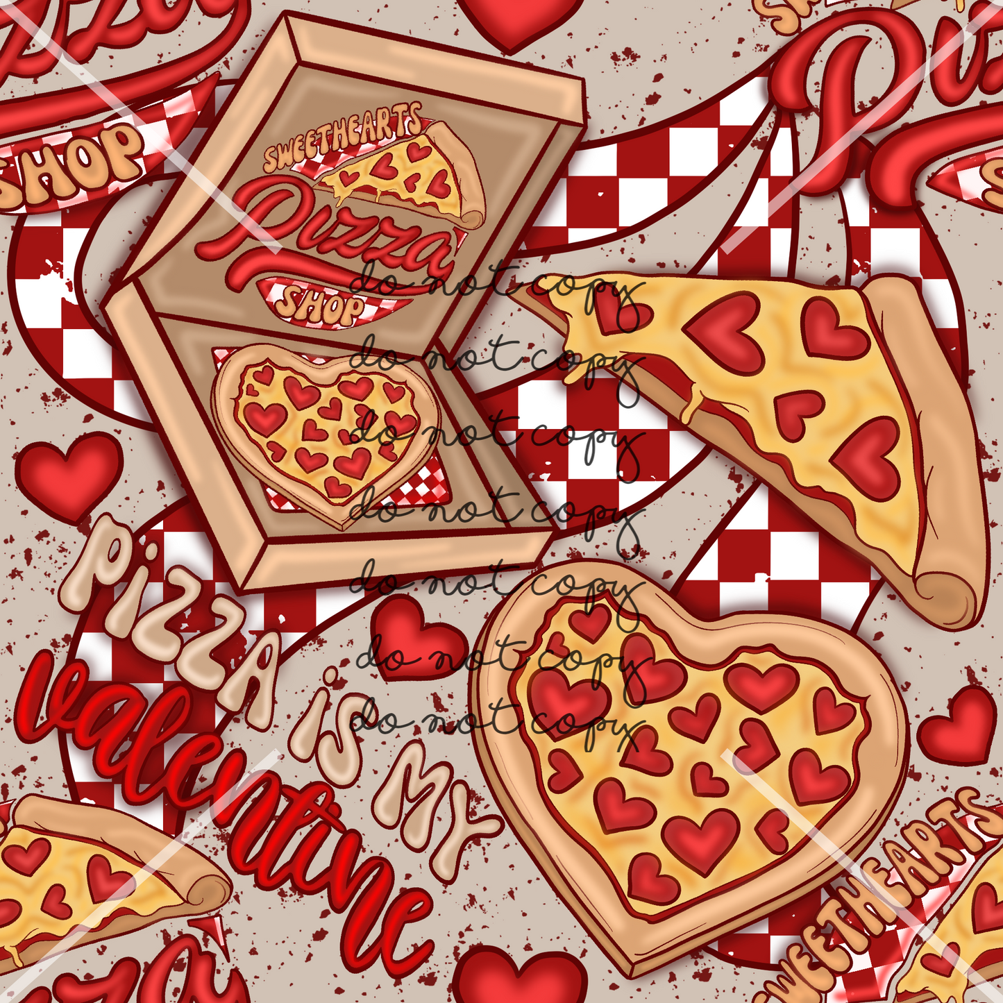 Pizza Valentines Handmade