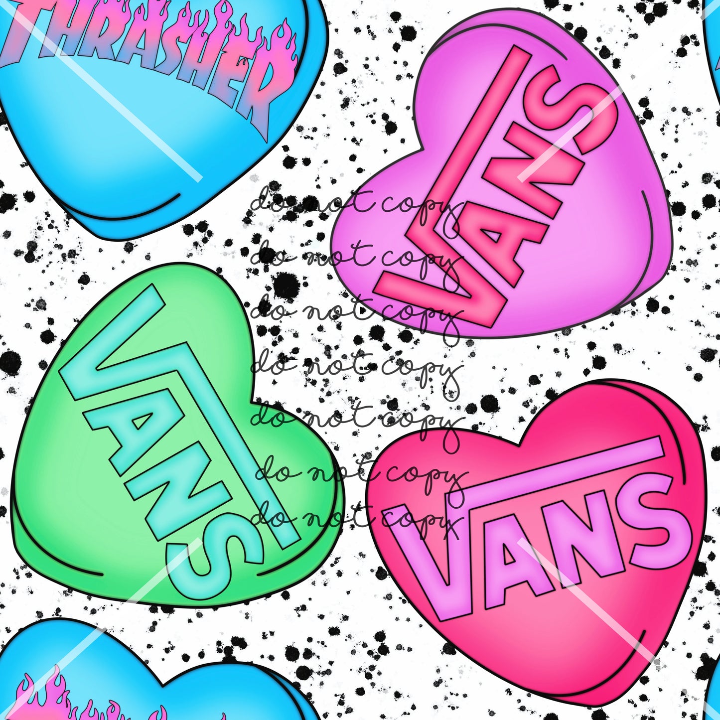 Heart Vans Valentines Handmade