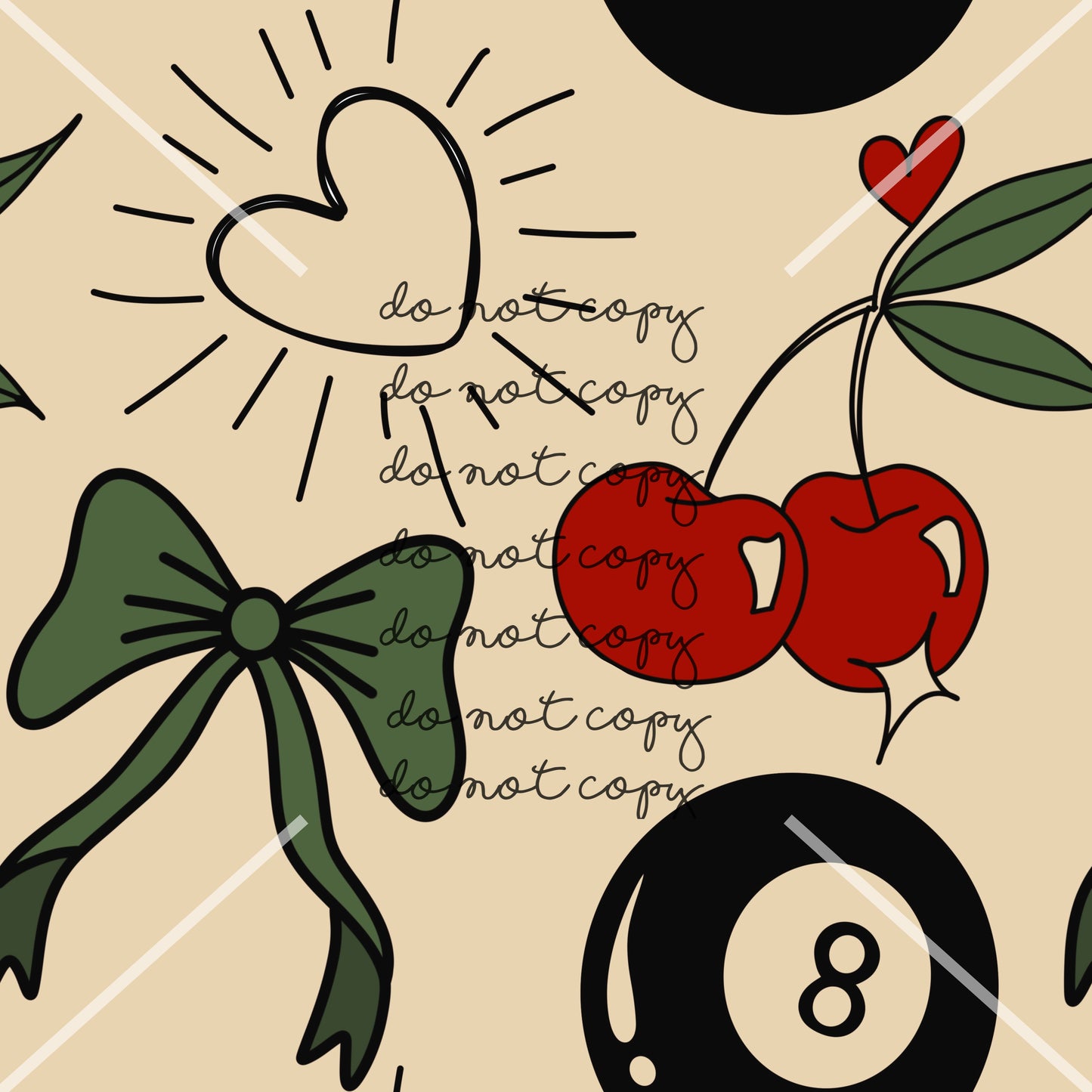 Cherry Love Valentines Handmade