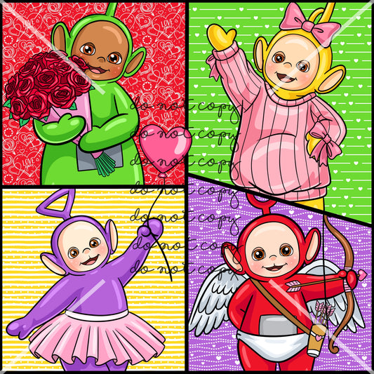 Teletubbies Valentines Handmade