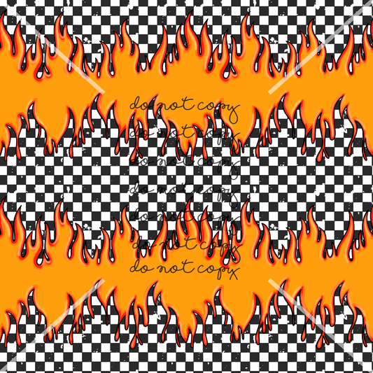 Orange Flame Handmade