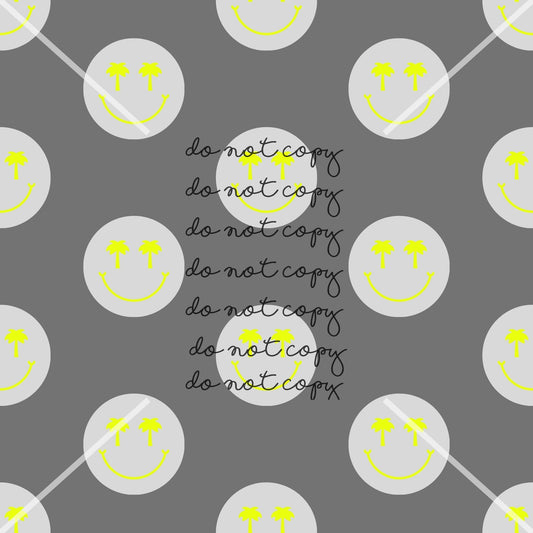 Palm Tree Smiley Handmade