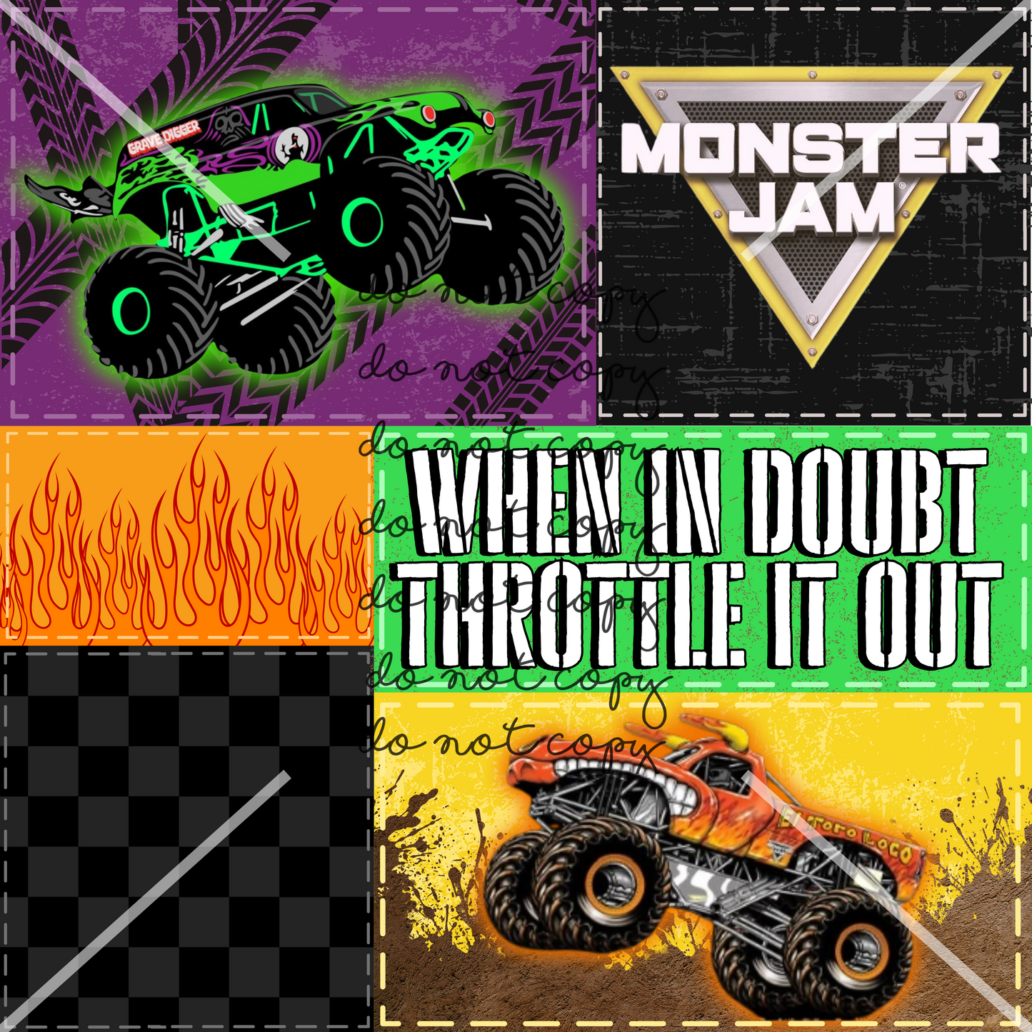Monster Jam Truck Handmade