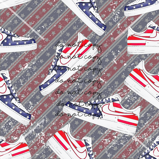 Shoes 4th of July Handmade
