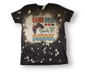 Game Over Back To School Girls Shirt Boys Shirt