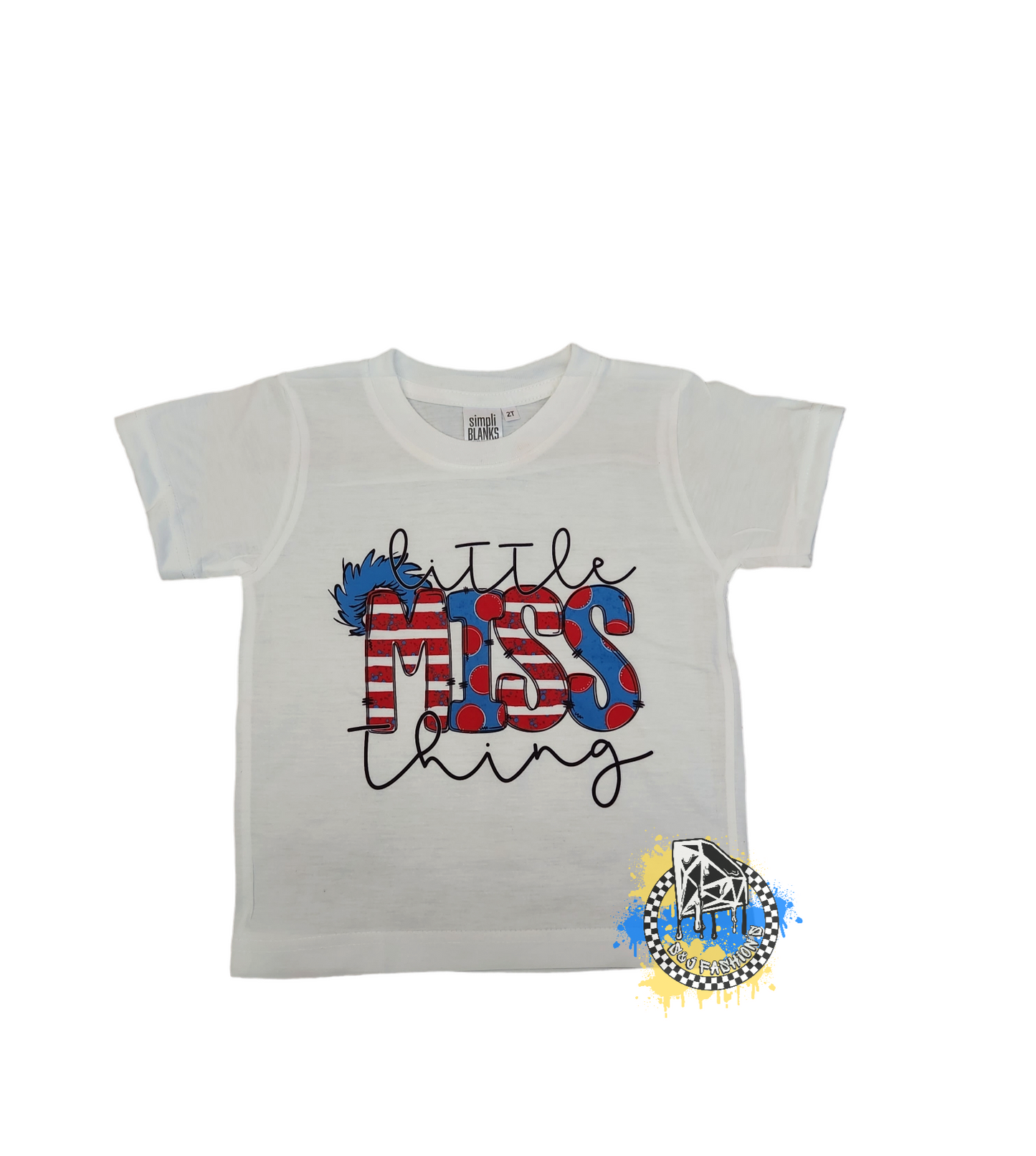 Little Miss Thing Dr. Seuss Girls Shirt