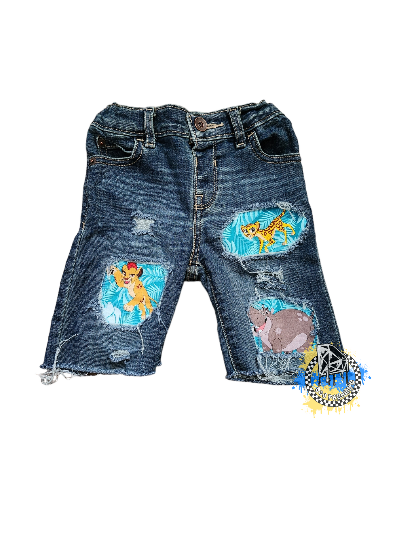 Lion King Boys Distressed Jeans