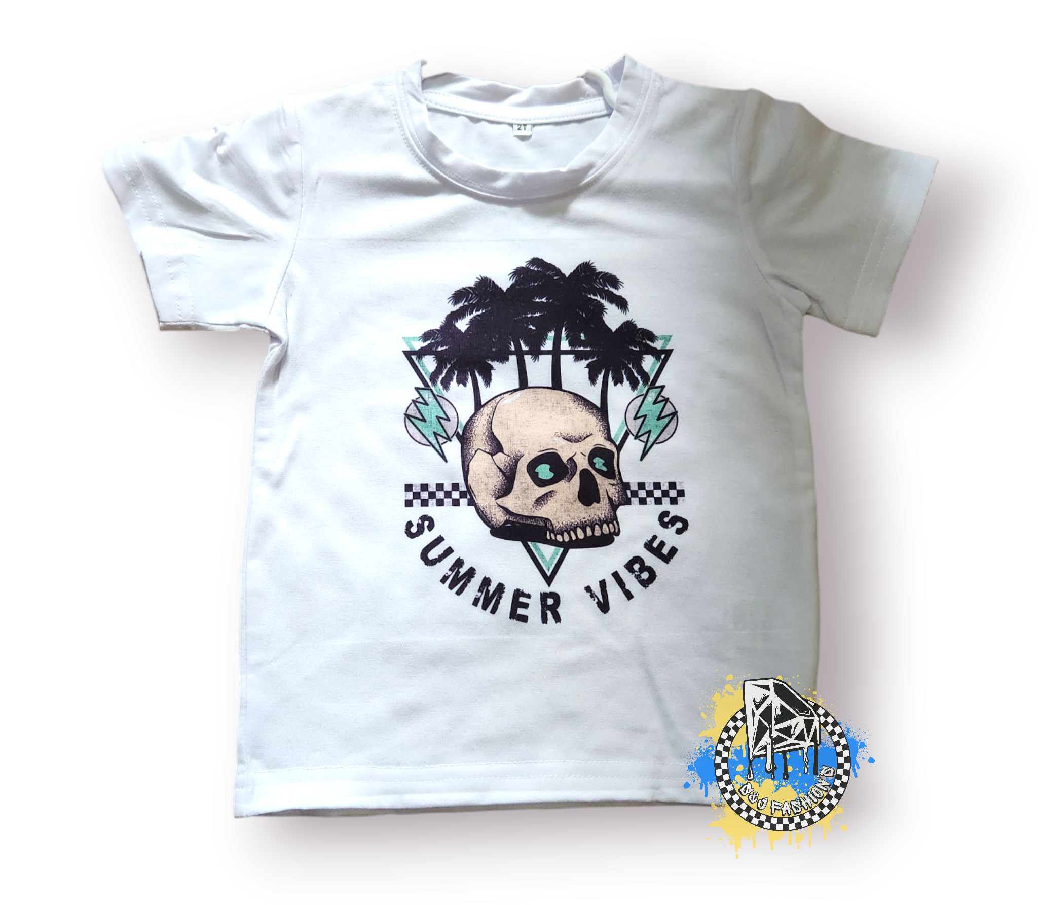 Summer Vibes Skull Boys Shirt Girls Shirt Ladies Shirt Mens Shirt