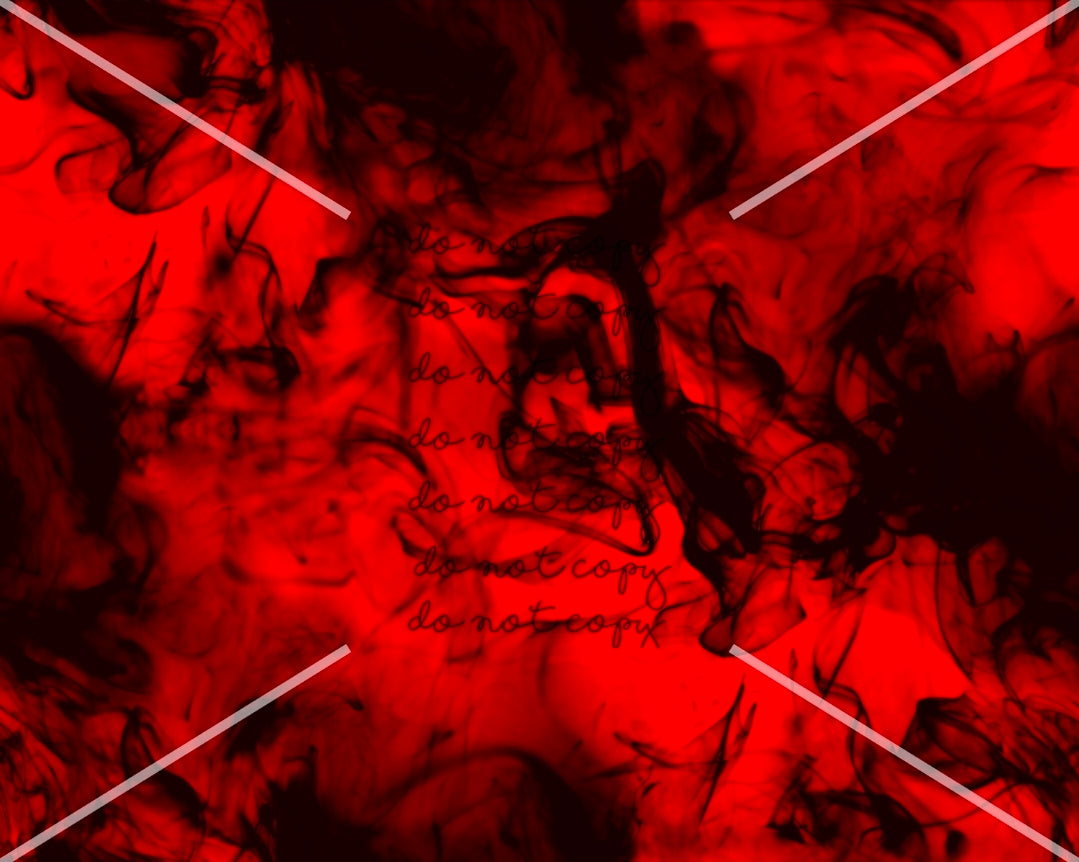 Red Black Smoke Valentines Handmade