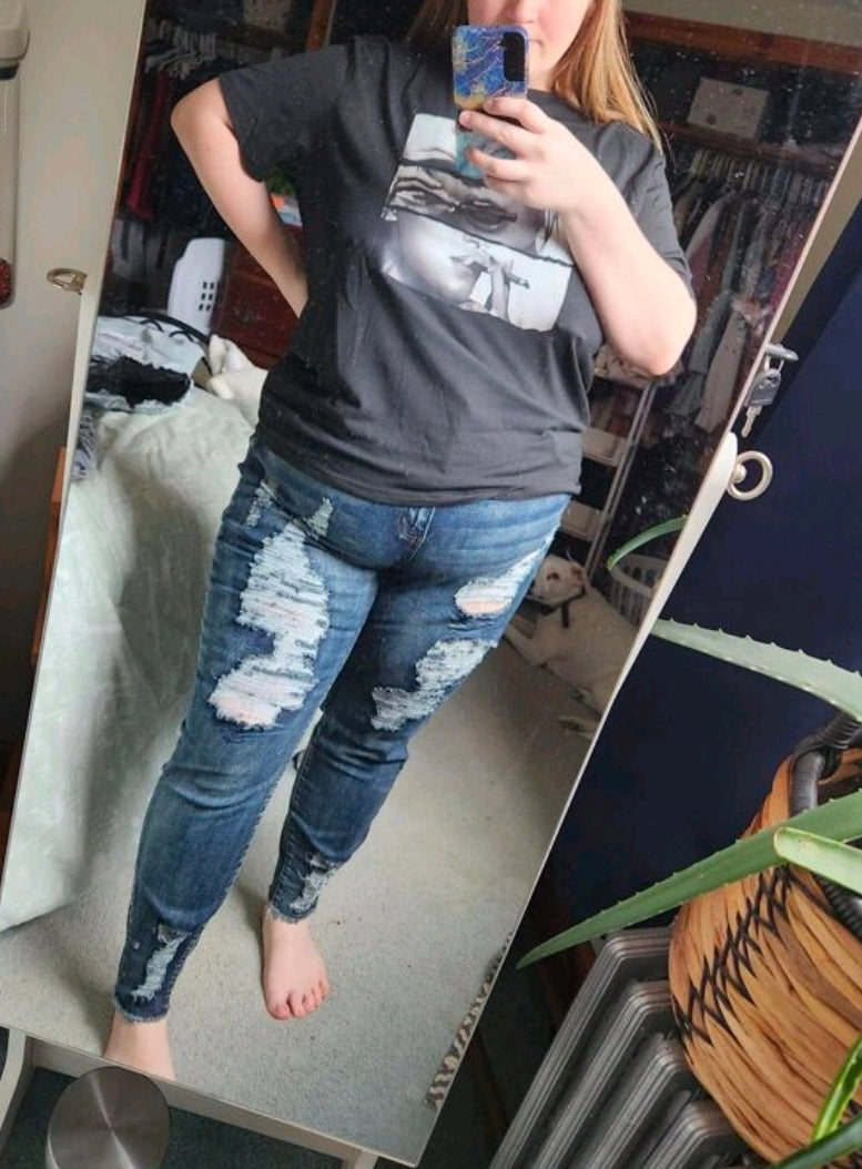 Slaydiva Light Wash Plus Size Jeans