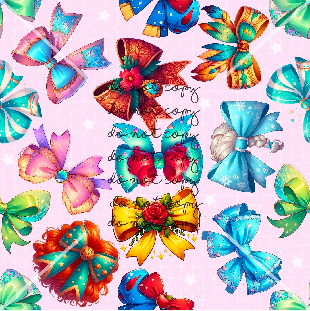 Disney Princesses Bow Handmade