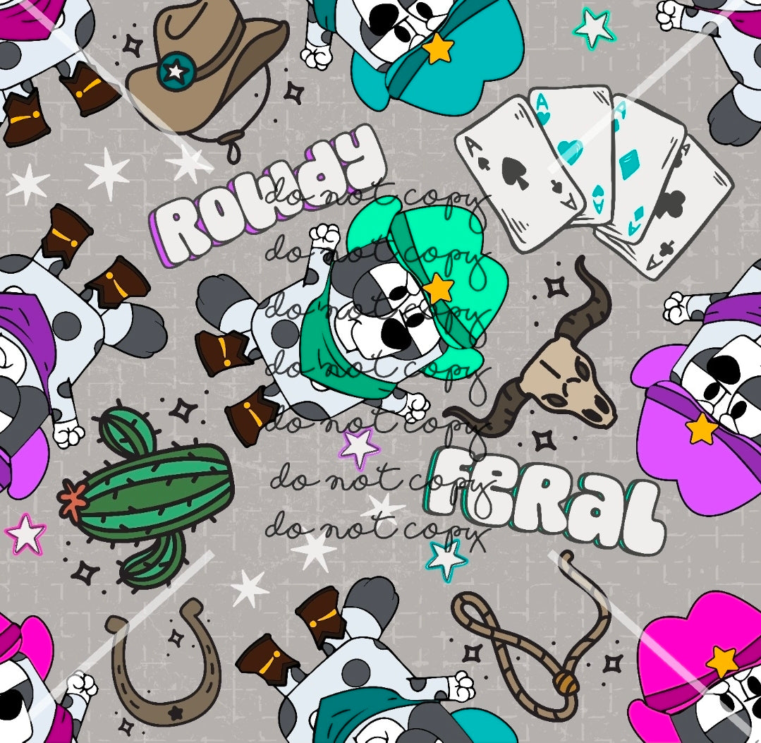 Bluey western Handmade