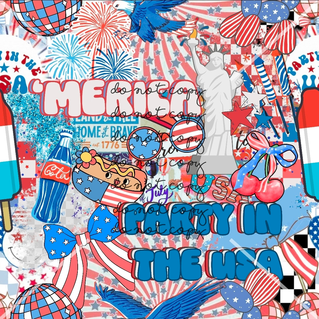 Merica 4th of July Handmade