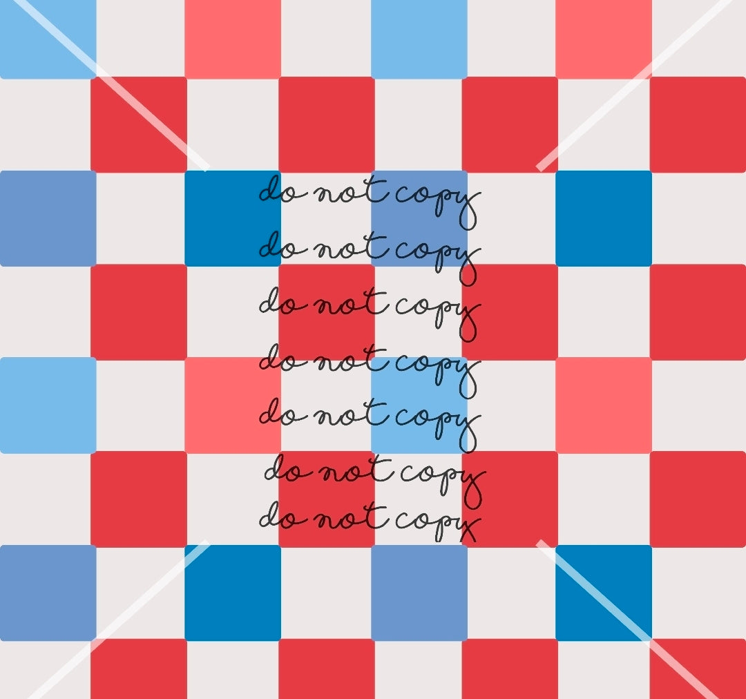 Checker 4th of July Handmade