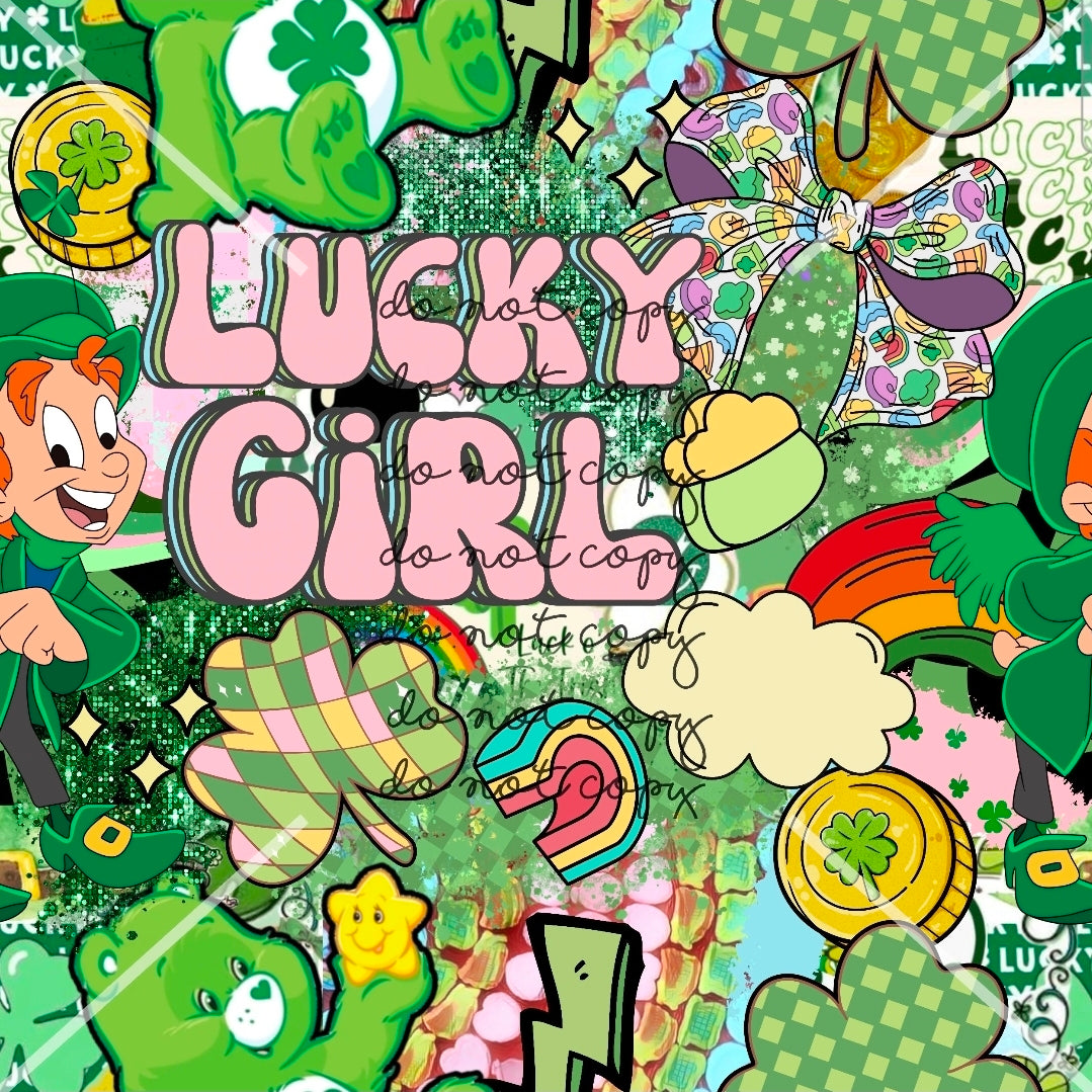 Lucky Girl St. Patricks Handmade