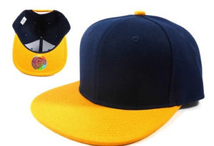 Navy & Golden Yellow Snapback Hat