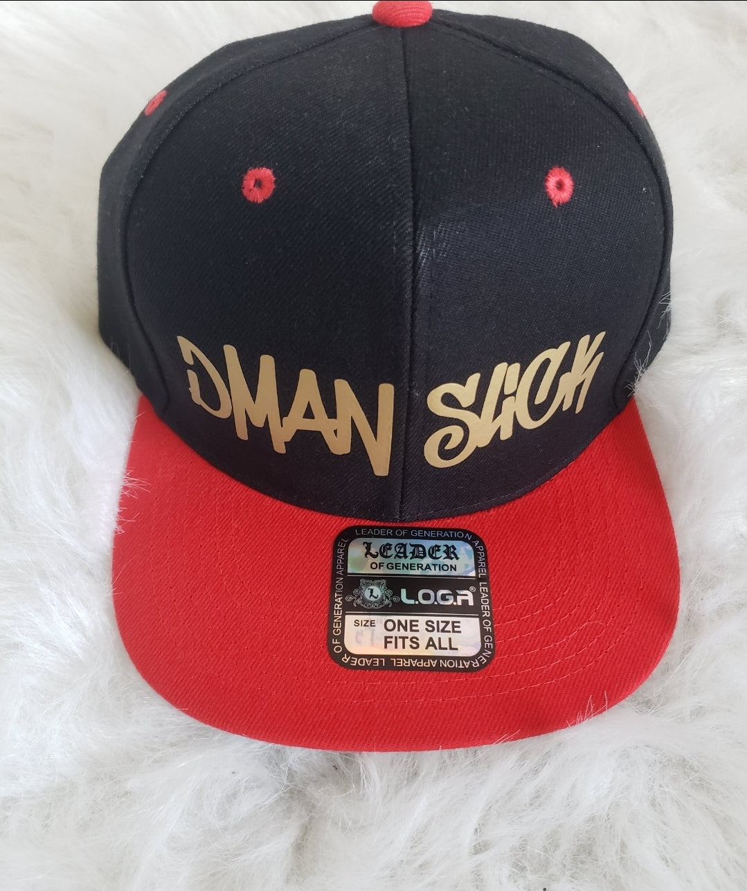 Black & Red Snapback Hat