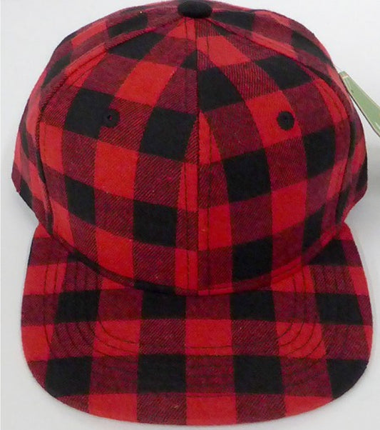 Red Buffalo Plaid Snapback Hat