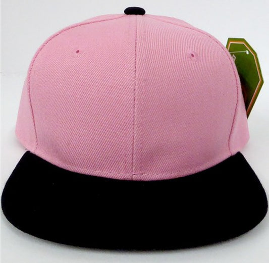 Pink & Black Snapback Hat