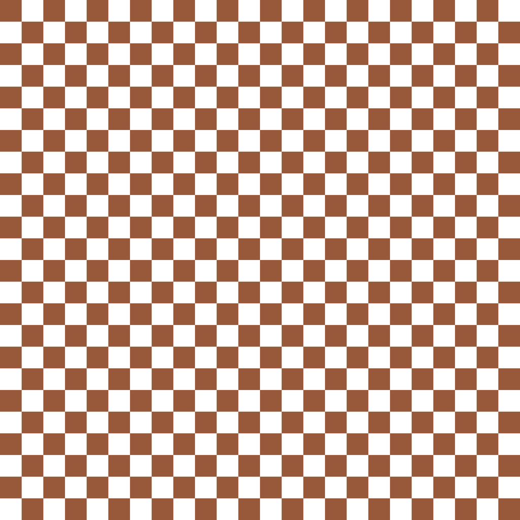 Fall Dark Brown Checker Handmade