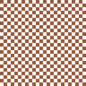 Fall Dark Brown Checker Handmade