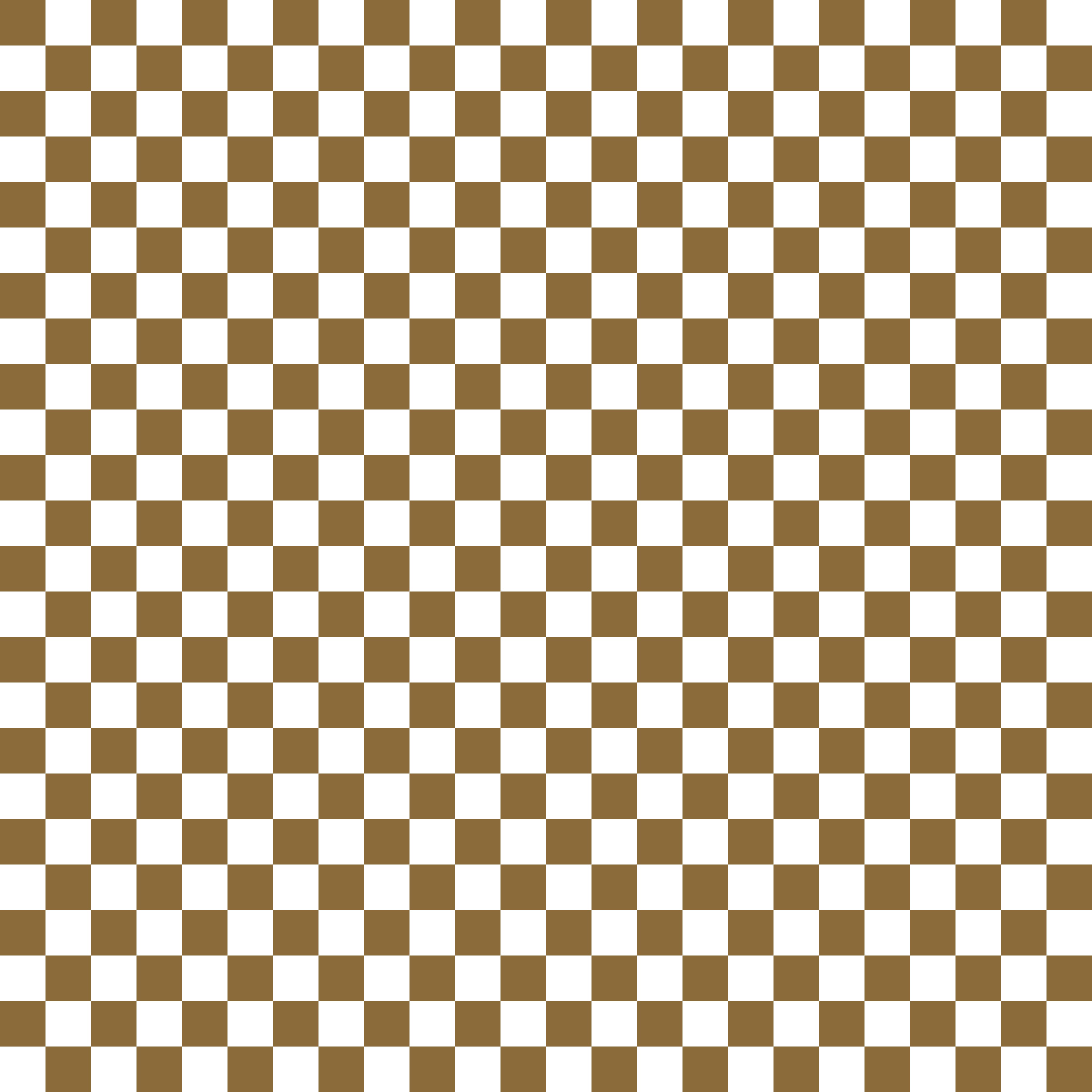 Fall Brown Checker Handmade