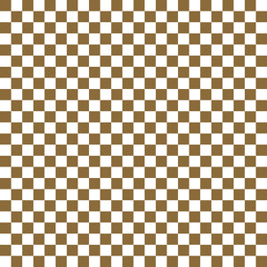 Fall Brown Checker Handmade