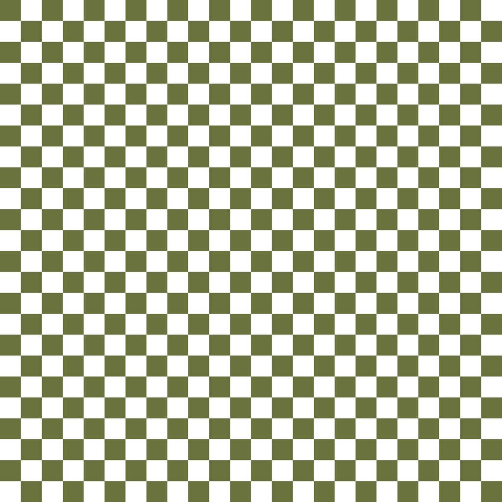 Fall Dark Olive Checker Handmade