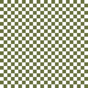 Fall Dark Olive Checker Handmade