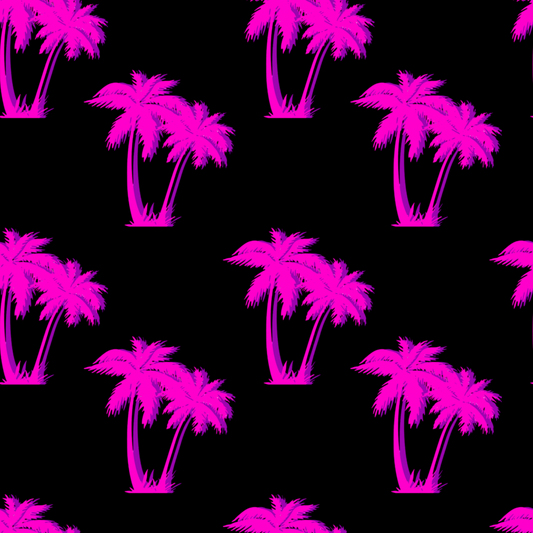 Neon Palm Trees Handmade Summer