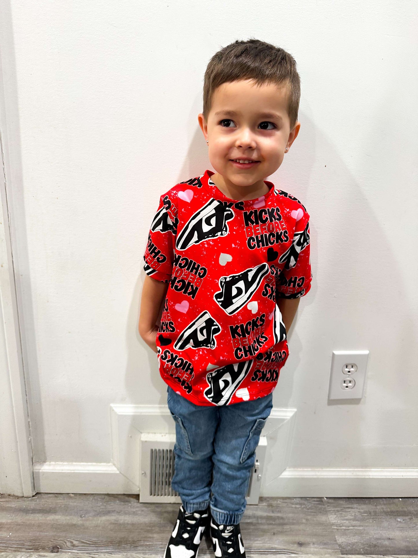 Kicks Before Chicks Valentines Handmade