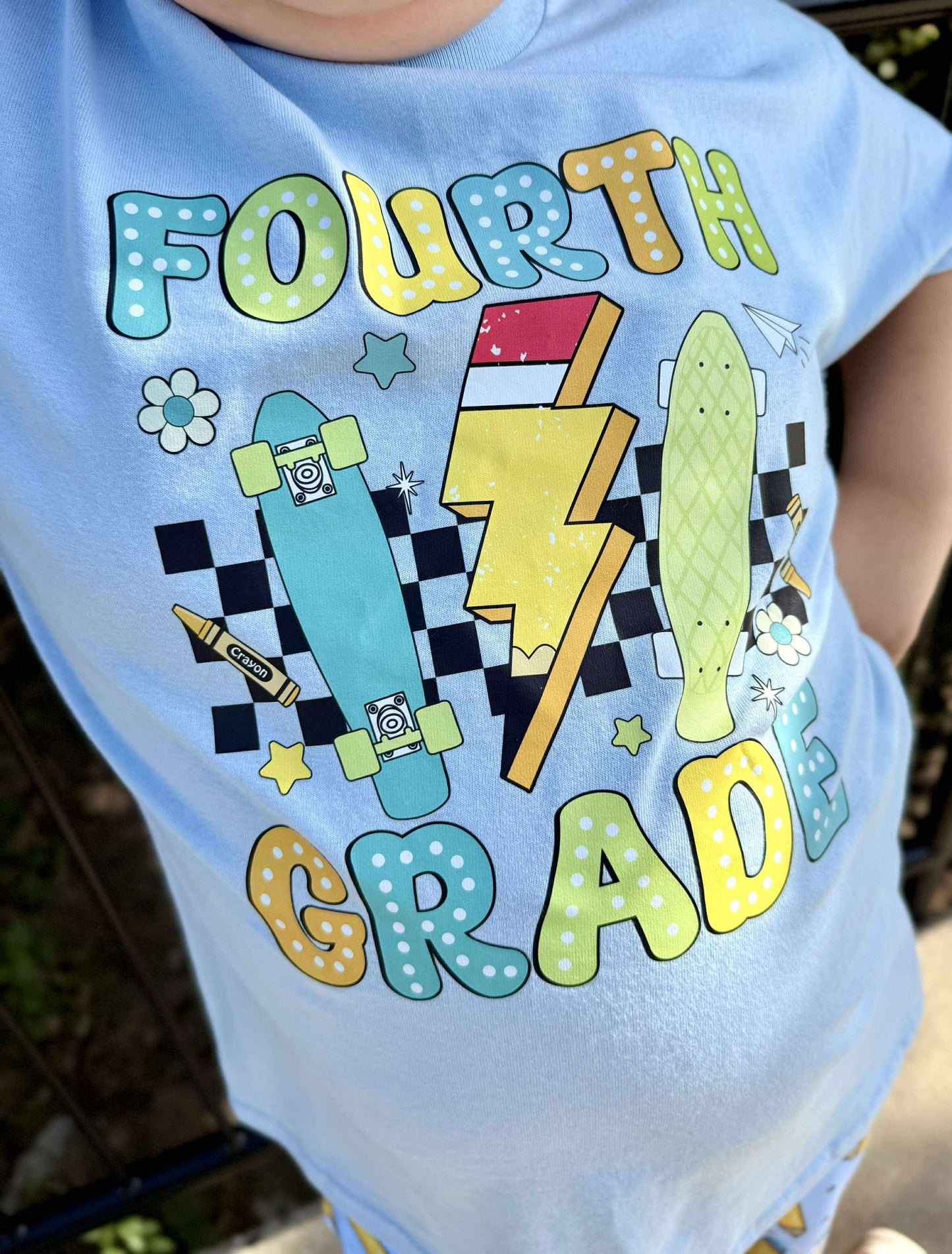 Skateboard (Any Grade) Back To School Girls Shirt Boys Shirt