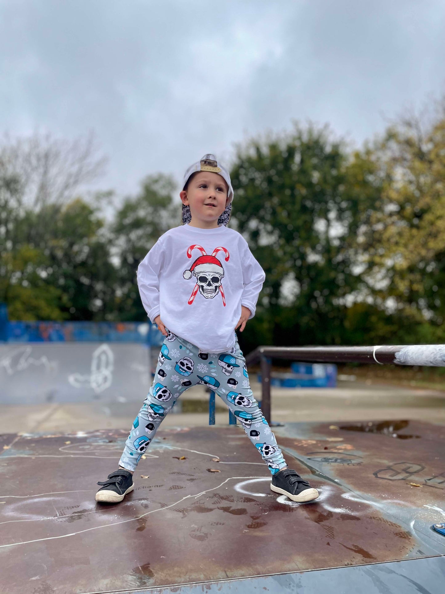 Christmas Skull Boys Shirt Girls Shirt