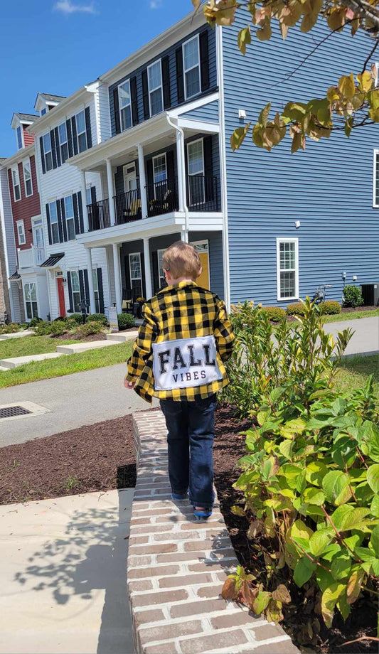 Fall Vibes Patch Flannels