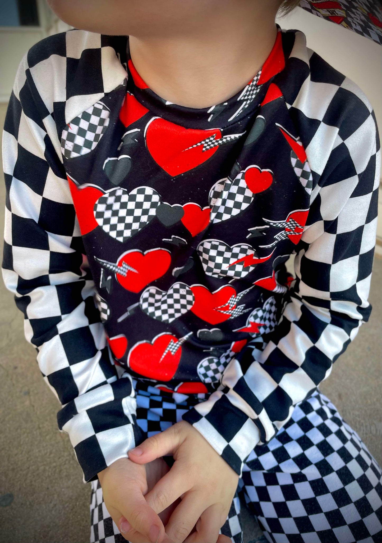 Checker Hearts Valentines Handmade