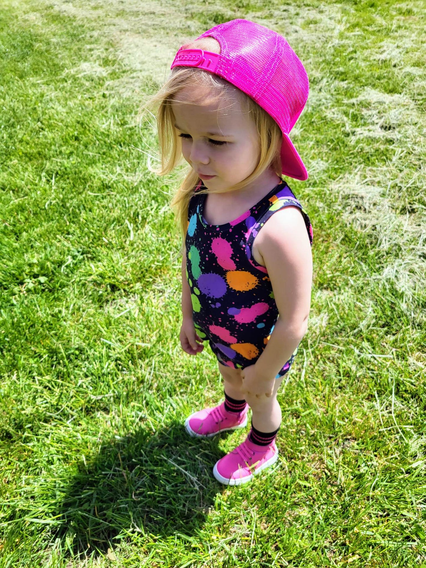 Neon Hot Pink Trucker Snapback Hat