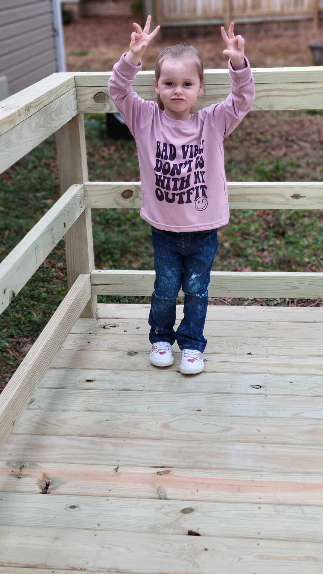 Fly Vibes Girls Distressed Jeans Boys Distressed Jeans