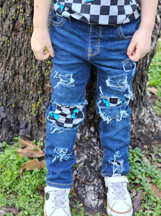 Bolts Boys Distressed Jeans Girls Distressed Jeans