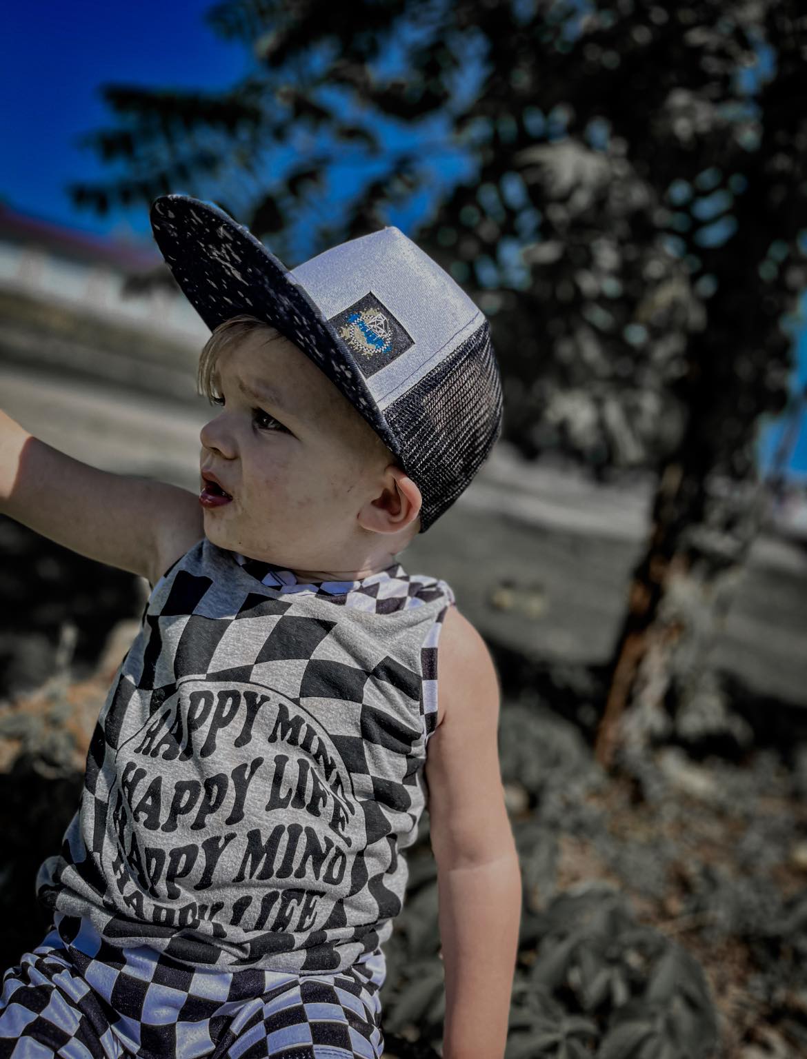 White Splatter Trucker Snapbacks RTS