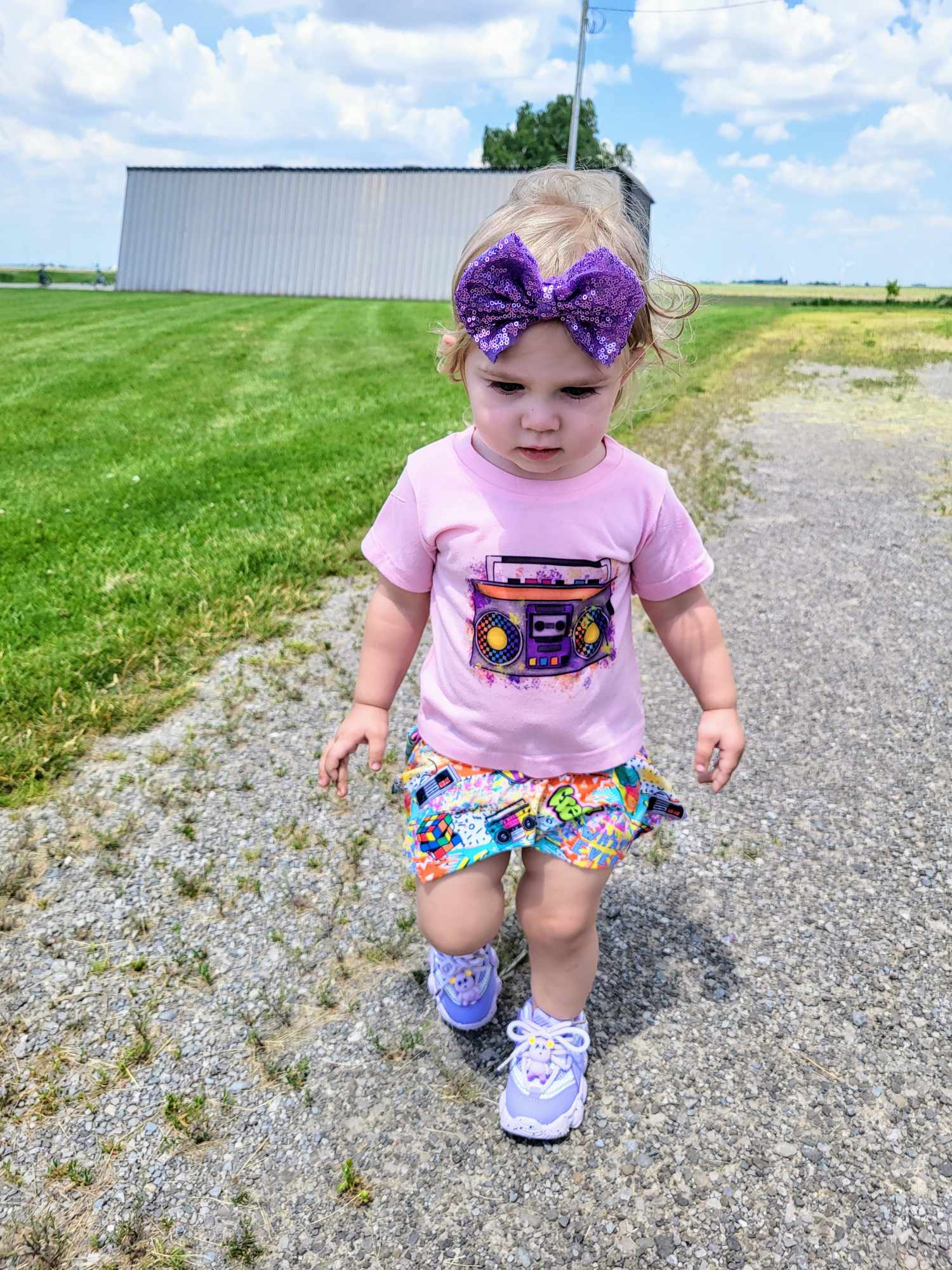 Teddy Bear Shoes Purple