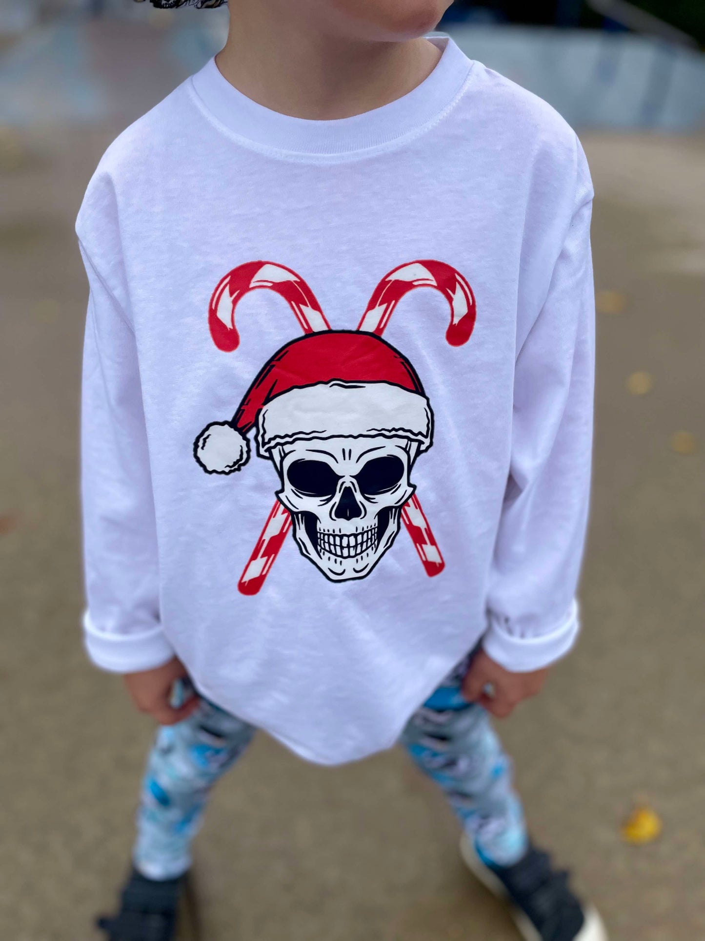 Christmas Skull Boys Shirt Girls Shirt