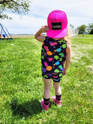 Neon Hot Pink Trucker Snapback Hat